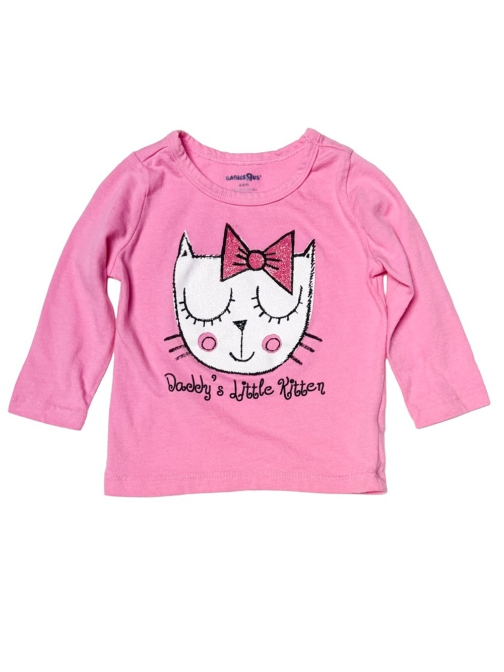 Babies “R” Us Glitter Kitty Pink Long Sleeve Top